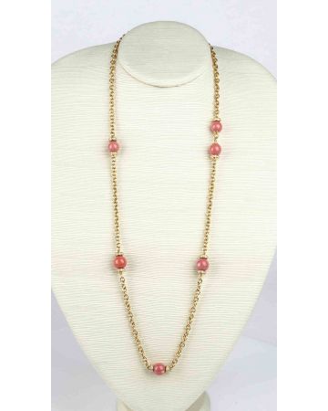 Gold, Cerasuolo Coral and Diamonds Necklace - by ROVIAN - SOLD