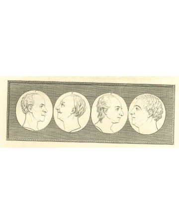 Heads of Men - Johann Caspar Lavater and Thomas Holloway - Old Master