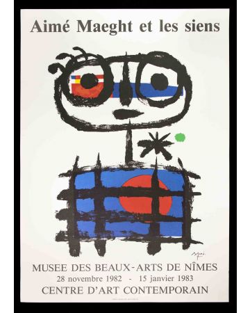 Mirò Poster Exhibition Musée de Beaux Arts