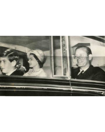 Queen Elizabeth, Prince Philip and Prince Carlo