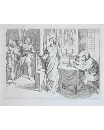 The interior scene from "The Life and Death of Saint Genoveva"