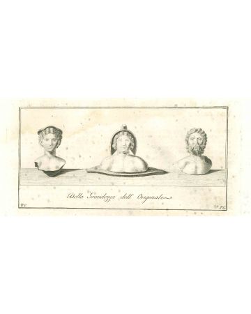 Ancient Roman Heads, Triad from Hercolaneum- Vincenzo Campana - Old Masters
