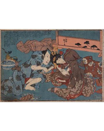 Utagawa Kuniyoshi - Shunga - Modern Artwork
