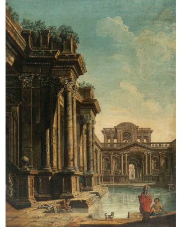 Capriccio with Roman Baths - SOLD