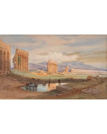 Ruins of the Ancient Aqueducts - Carl Friedrich Werner - Old Masters