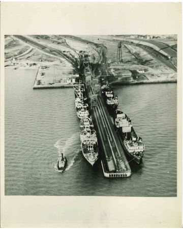 A New Type Coal-Loading Pier - American Vintage Photograph