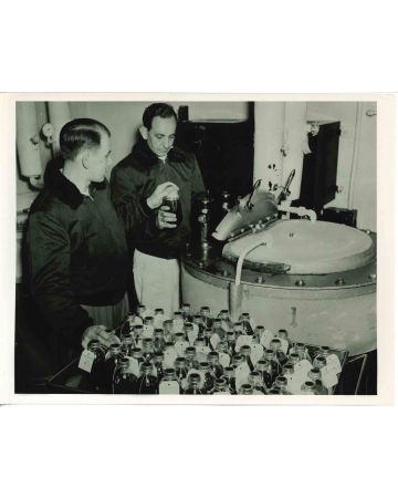 Processing Blood Plasma For United Nations Forces - American Vintage Photograph 