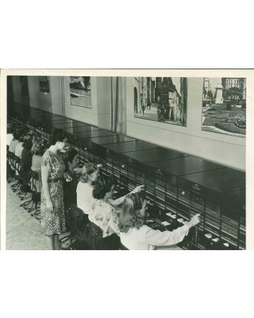 U.S. Telephone System- American Vintage Photograph