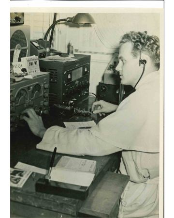 An American Amateur Radio Operator- American Vintage Photograph