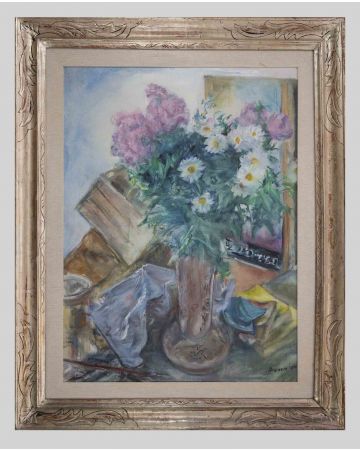 Alfonso Avanessian - Still Life with Flowers and Objects - Contemporary Art