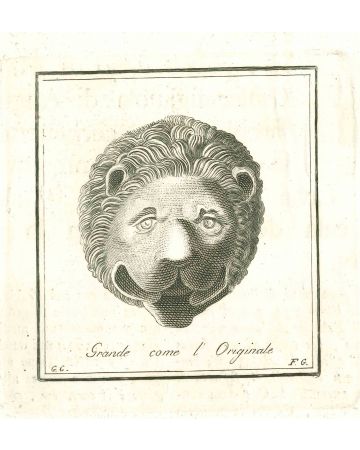 Ancient Lion Head - Vincenzo Campana - Old Masters