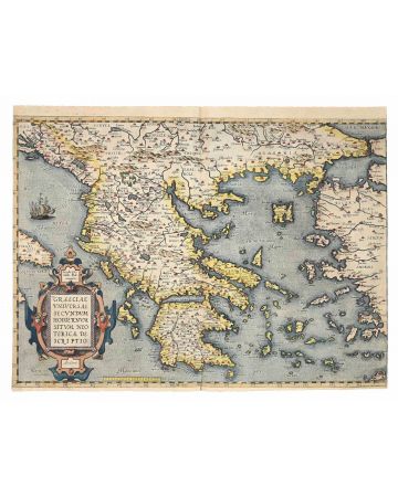 Greciae Map - Abraham Ortelius - Old Master