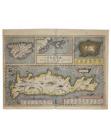 Creta Map - Abraham Ortelius - Old Master