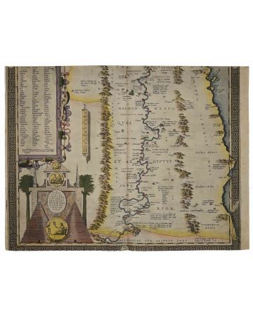Map of Aegypt - Abraham Ortelius  - Contemporary Art