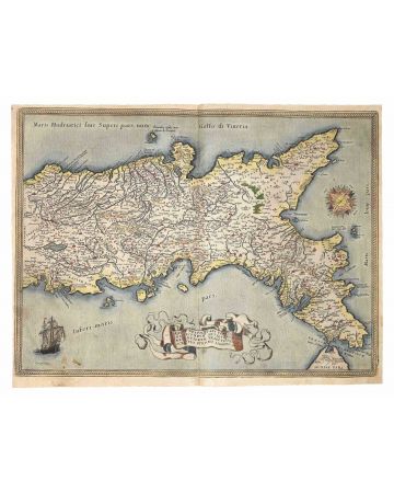 Regnum Neapolitanum Map - Abrahama Ortelius - Old Master 