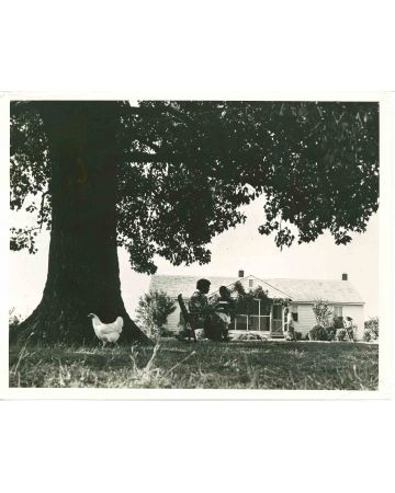 The Farmer's Home- American Vintage Photograph