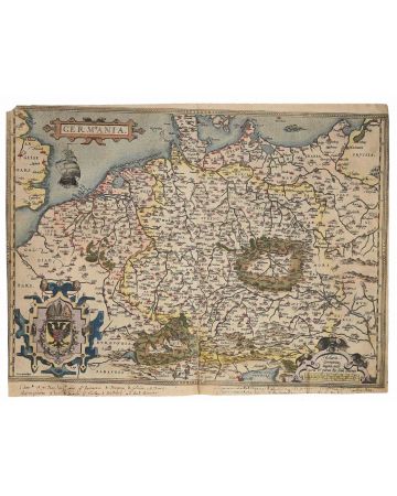 Germania Map (Map of Germany) - Abraham Ortelius - Contemporary Art