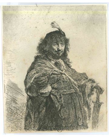 Self-Portrait with Plumed Cap and Lowered Sabre