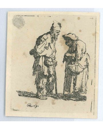 Beggar Man and Beggar Woman Conversing