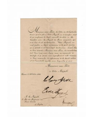 Autograph Letter by Ernest-Augustus I of Hanover