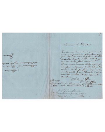 Rare Autograph Letter by José Salomé Pina