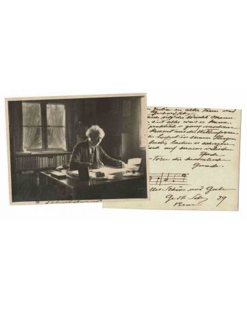 Photographic Portrait and Autograph of Gerhard Schjelderup - Original Photographs