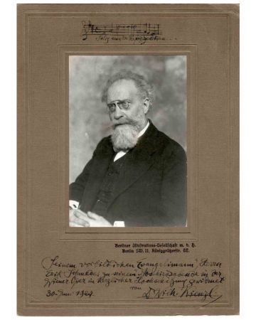 Photographic Portrait and Autograph of Wilhelm Kienzl - Original Photographs