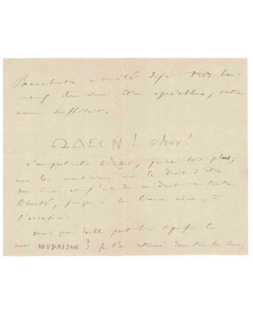 Autograph Letter by Camille Saint-Saëns - Original Manuscripts