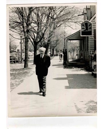 Toscanini Walking in Williamsburg - American Vintage Photograph