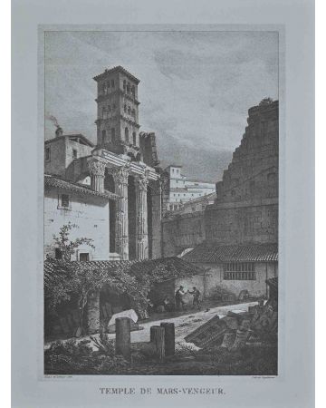 Roman Temple - Set of 6 Vintage Offset Prints After G. Engelmann