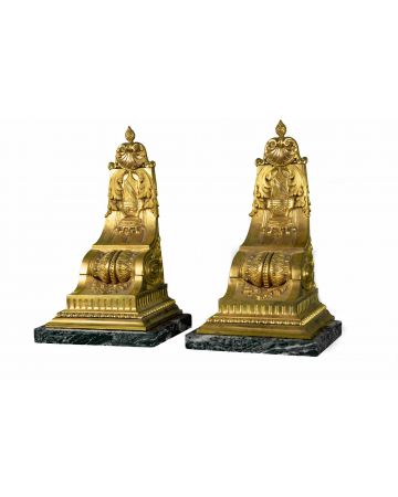 Pair of Bronze Shelves - Antique Decorative Objects