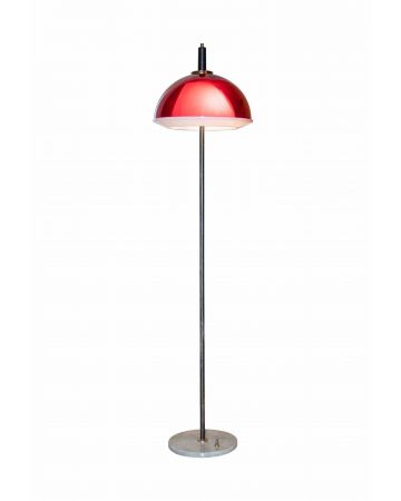 Vintage Red Lamp, Italy 1970s 