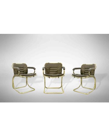 Set of 3 Cantilever Chairs