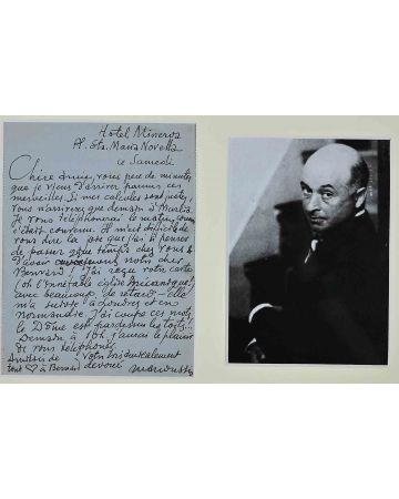 Letter from Louis Marcoussis to Countess Pecci Blunt