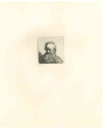 Old Man with Flowing Beard, Looking down Left