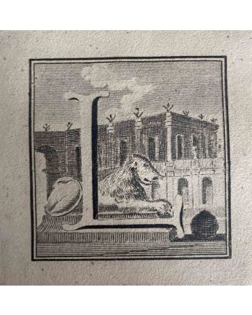 Antiquities of Herculaneum  - Letter of the Alphabet L
