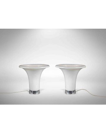 Pair of Table Lamps by Gino Vistosi