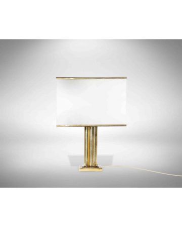 Brass Table Lamp by Romeo Rega