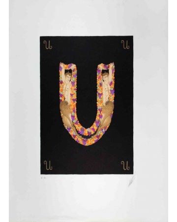 Letter U - Letters of the Alphabet - Erté (Romain de Tirtoff) - Modern Art