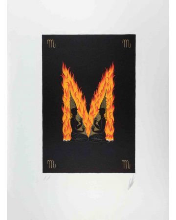Letter M - from the suite Letters of the Alphabet - Erté (Romain de Tirtoff) - Modern Art