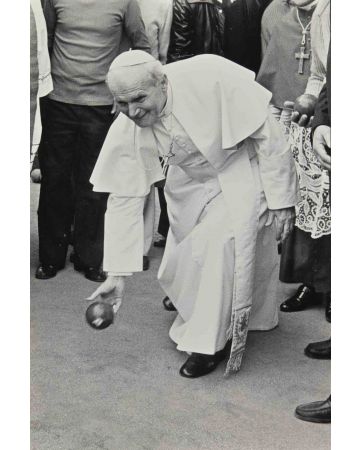Pope Wojtyla - Vintage b/w Photo 