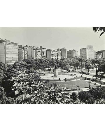 Rio de Janeiro Garden of Glory - Vintage b/w Photo   