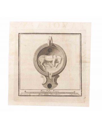 Oil Lamp With Horse