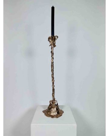 Candleholder “CANDELABRO LUNGO” in Bronze
