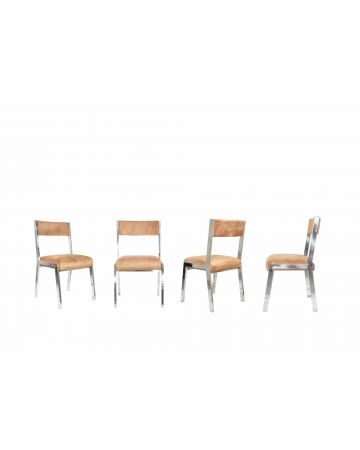 Set of 4 Chairs by Willy Rizzo