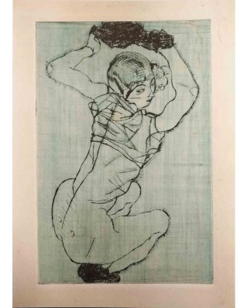 Egon Schiele - A Seated Woman - Contemporary Art 
