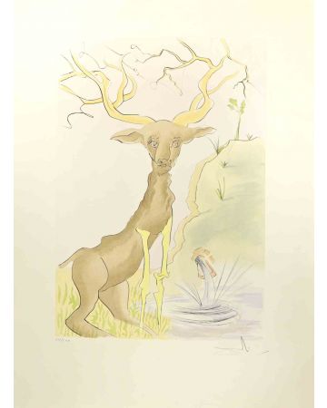 Salvador Dali - The Stag Reflected in the Water - Old Masters 