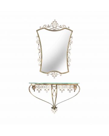 Vintage Wall Mirror and Consolle
