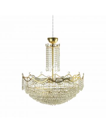 Unknown - Crystal Drops Chandelier - Decorative Object 