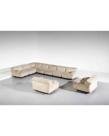 Vico Magistrettii - Set of 9 Fiandra Modular Sofa - Furniture 